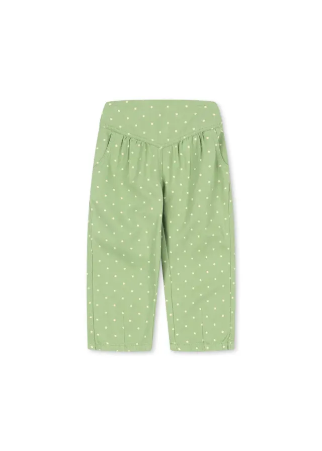 Konges Sløjd Nola Broek Dot Pistacchi Biokatoen