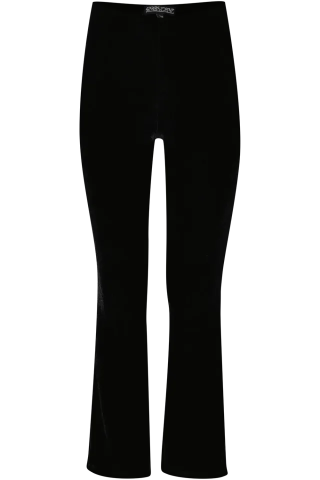 4PRESIDENT Avery Black meisjesbroek velvet flair