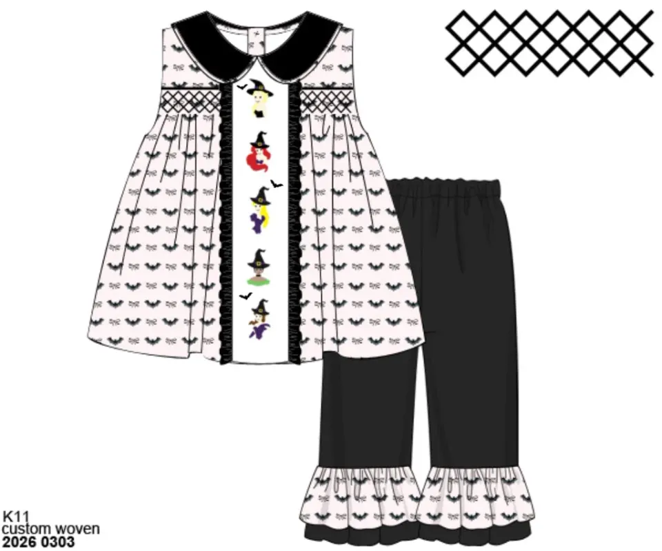 Busy Bee Smocks Princess & Heroes broekset meisjes 2T zacht