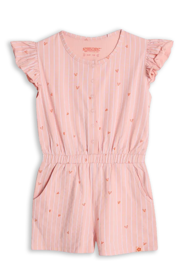 4PRESIDENT Berit Powder pink jumpsuit gestreept