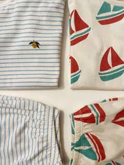 Konges Sløjd Famo set stripe bluie katoen