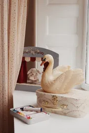 Konges Sløjd Zwaan lamp nachtlampje beige dimbaar