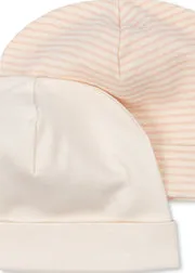 Konges Sløjd Fio Beanie Blush Mix 2-Pack Biokatoen