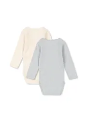 Konges Sløjd Perla Romper 2-Pack Buttercream Biokatoen