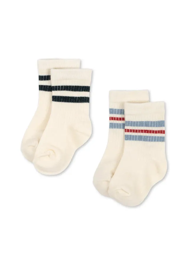Konges Sløjd sokken 2-pack optic white katoen