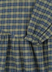 Konges Sløjd Terre jurk laurel blue check biokatoen