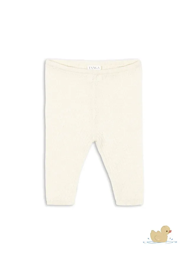 Konges Sløjd Venti legging antique white bio