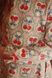 Konges Sløjd Drey jurk cherry bow biokatoen jersey