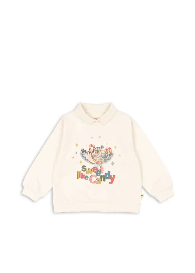 Konges Sløjd Spotty Polo antique white biokatoen