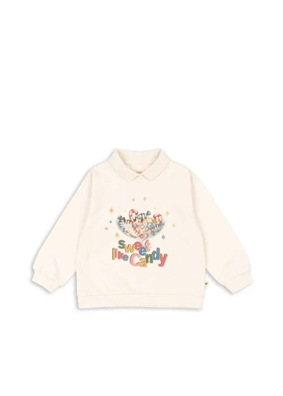Konges Sløjd Spotty Polo antique white biokatoen