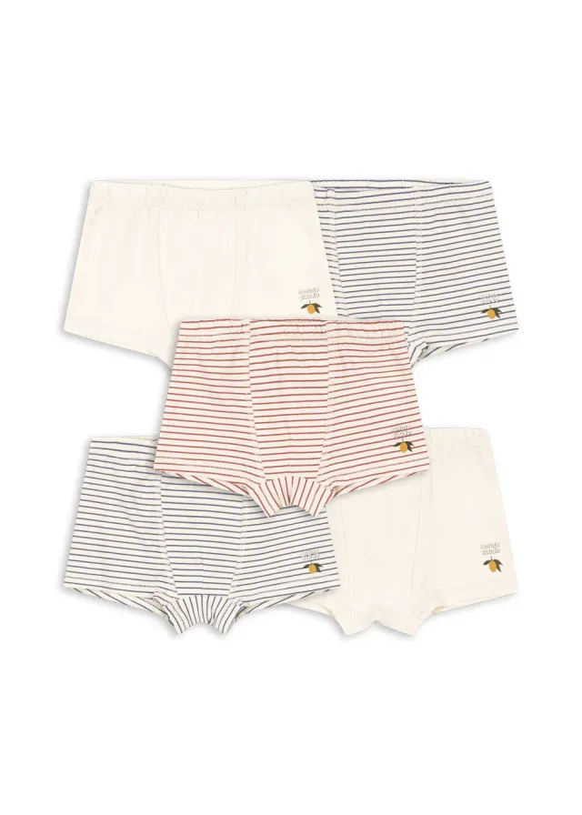 Konges Sløjd Basic boxershorts jongens 5-pack biokatoen