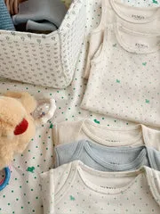 Konges Sløjd Fio 2-pack mouwloze romper biokatoen
