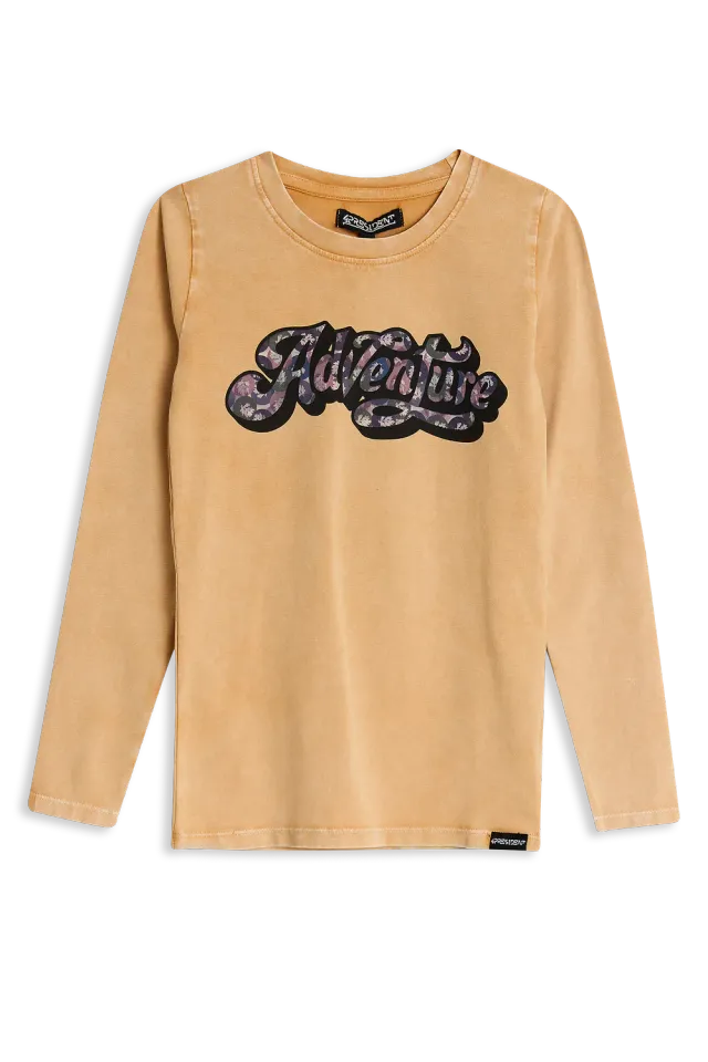 4President Nola longsleeve geel meisjes katoen