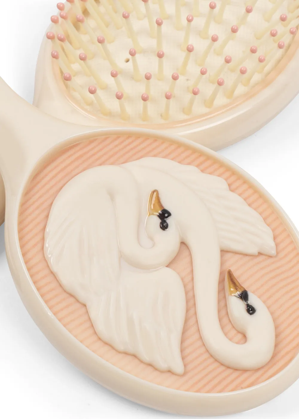 Konges Sløjd Zwaan beautyset swan met borstel en spiegel