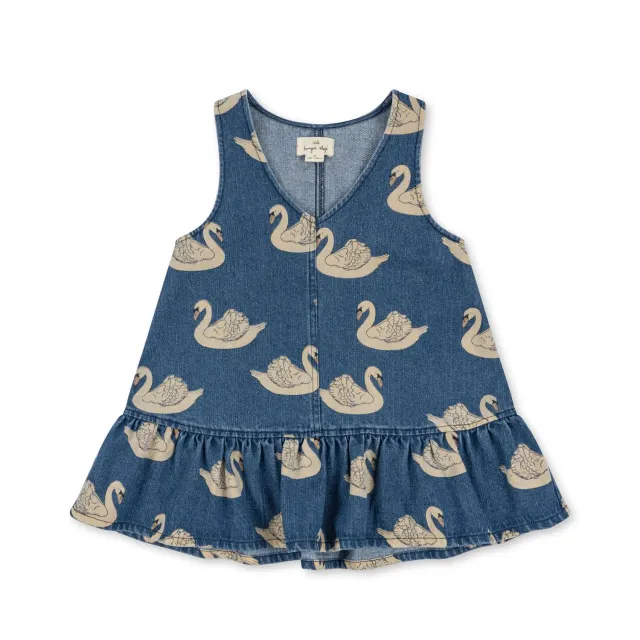 Konges Sløjd Magot jurk swan denim biokatoen