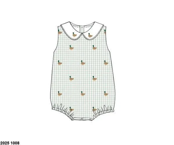 Busy Bee Smocks Mallard geweven bubble eend jongens