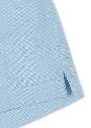 Konges Sløjd Fran korte broek blue check biokatoen