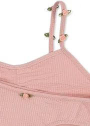 Konges Sløjd Fleuri bikini powder pink seersucker