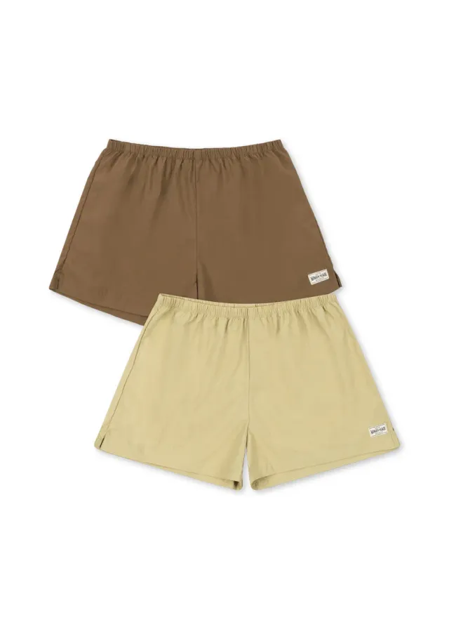 Konges Sløjd Acty mama shorts olijfgroen 2-pack elastisch
