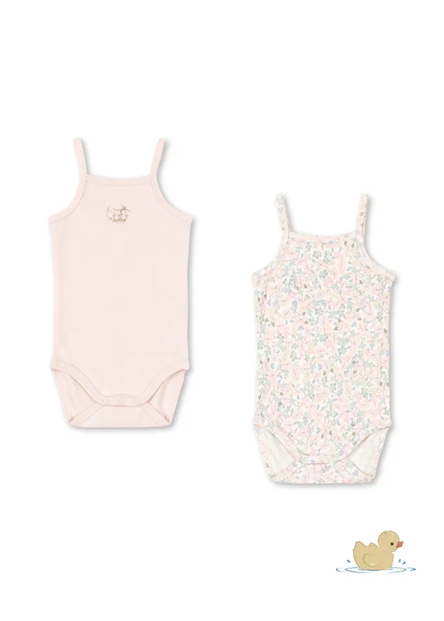 Konges Sløjd Fio strap body OCS roze 2-pack biokatoen