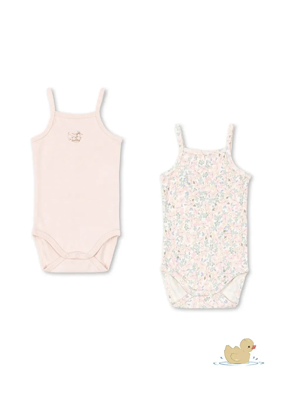 Konges Sløjd Fio strap body OCS roze 2-pack biokatoen