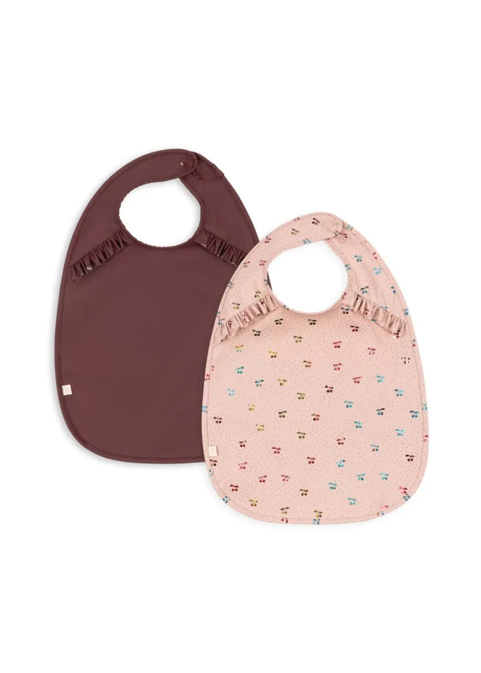 Konges Sløjd Glitter Slabbetjes 2-Pack Cherry Waterafstotend
