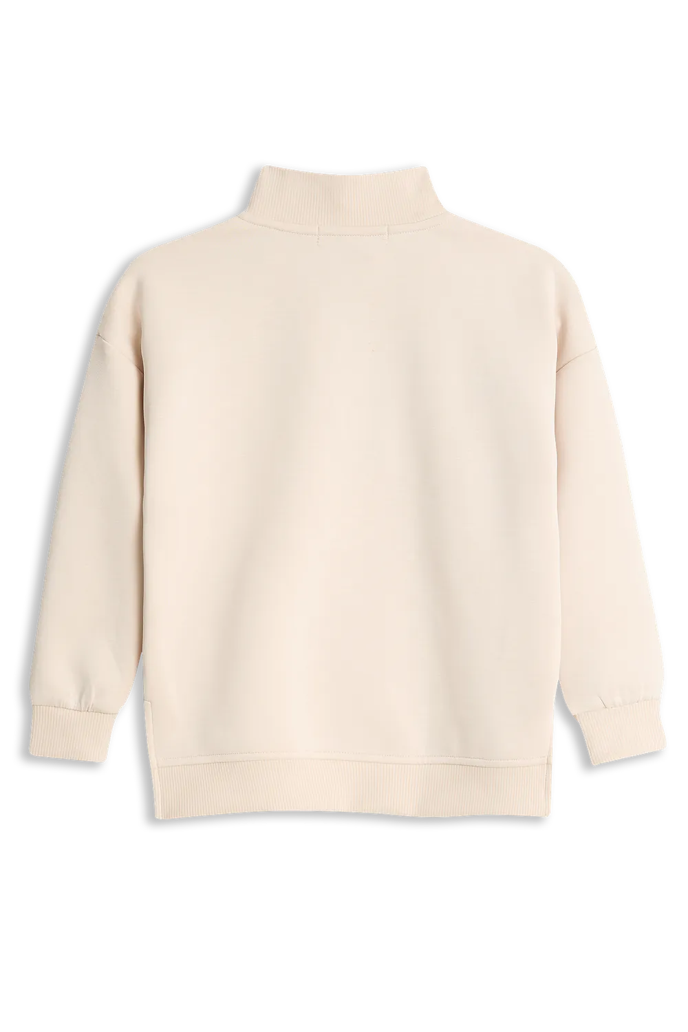 4President Maud trui meisjes beige met rits
