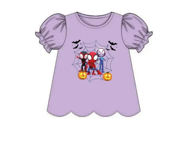 Busy Bee Smocks Spider Friends shirt 3T meisjes katoen