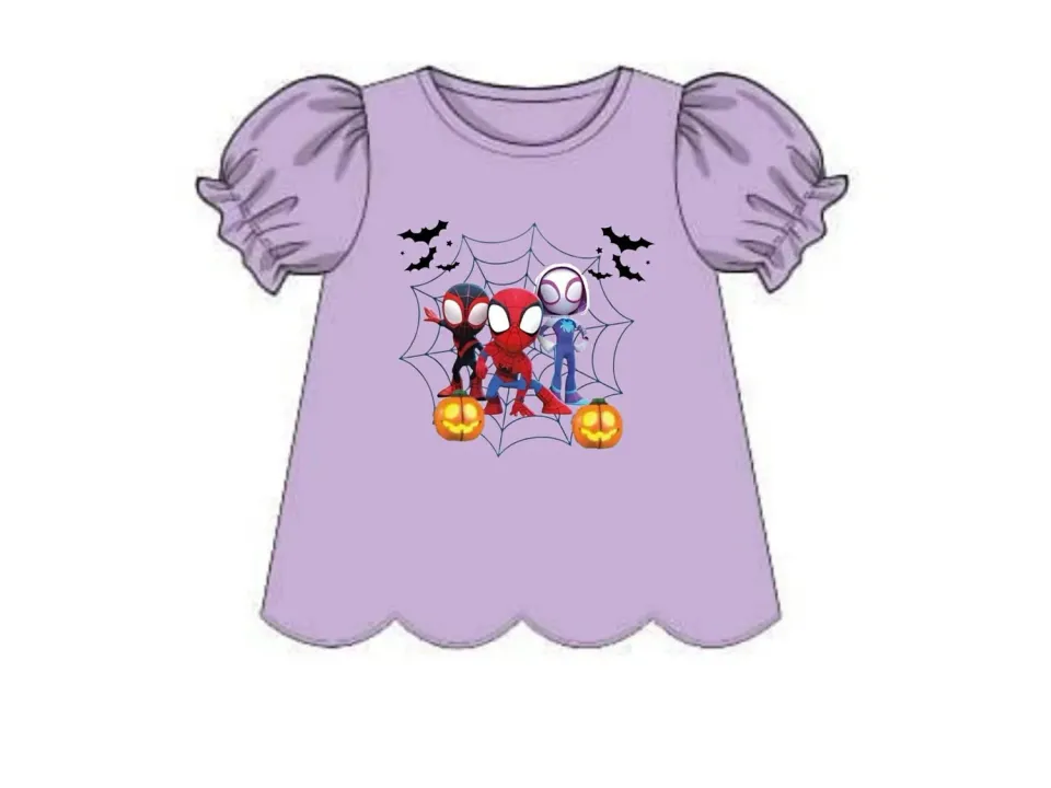 Busy Bee Smocks Spider Friends shirt 3T meisjes katoen