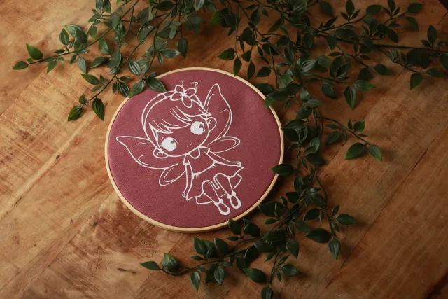 Een presentje Fairy dreams wandcirkel 15 cm roze
