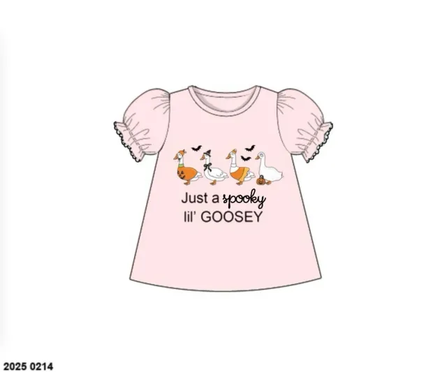Busy Bee Smocks Spooky Lil Goosey halloween shirt meisjes
