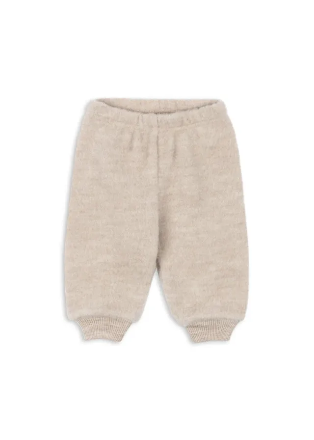 Konges Sløjd Saga broek oatmeal melange wol fleece
