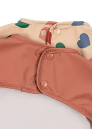 Konges Sløjd slab met mouwen 2-pack canyon rose