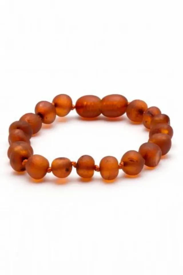 Louloúdi Amber armband cognac 14cm gepolijst