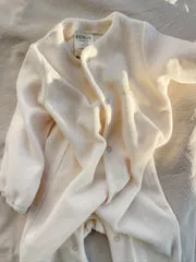 Konges Sløjd Elu onesie antique white biokatoen