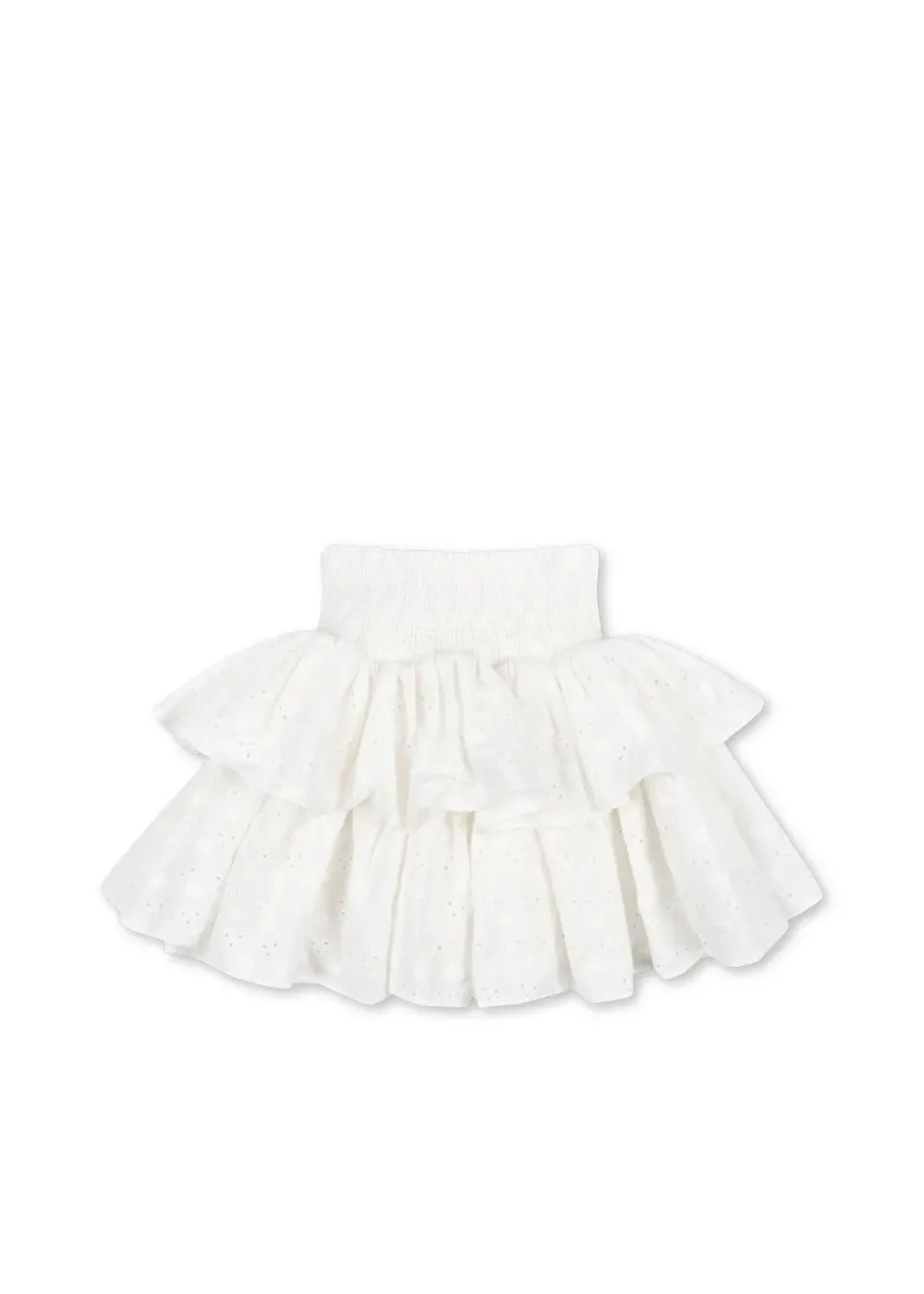 Konges Sløjd Lacey rok optic white broderie