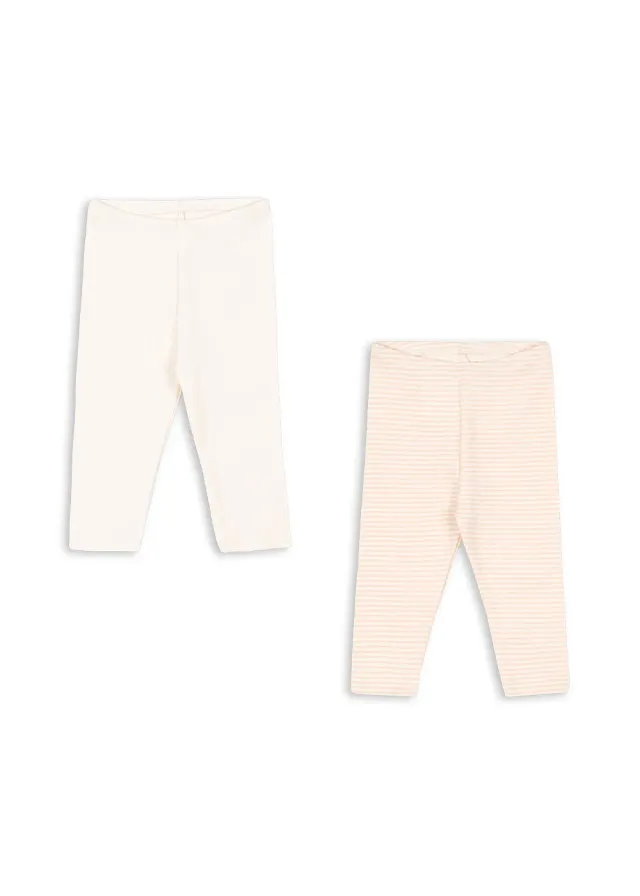 Konges Sløjd Fio leggings 2-pack blush mix biokatoen