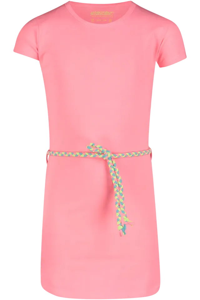 4PRESIDENT Davina Jurk meisjes neonroze korte mouw