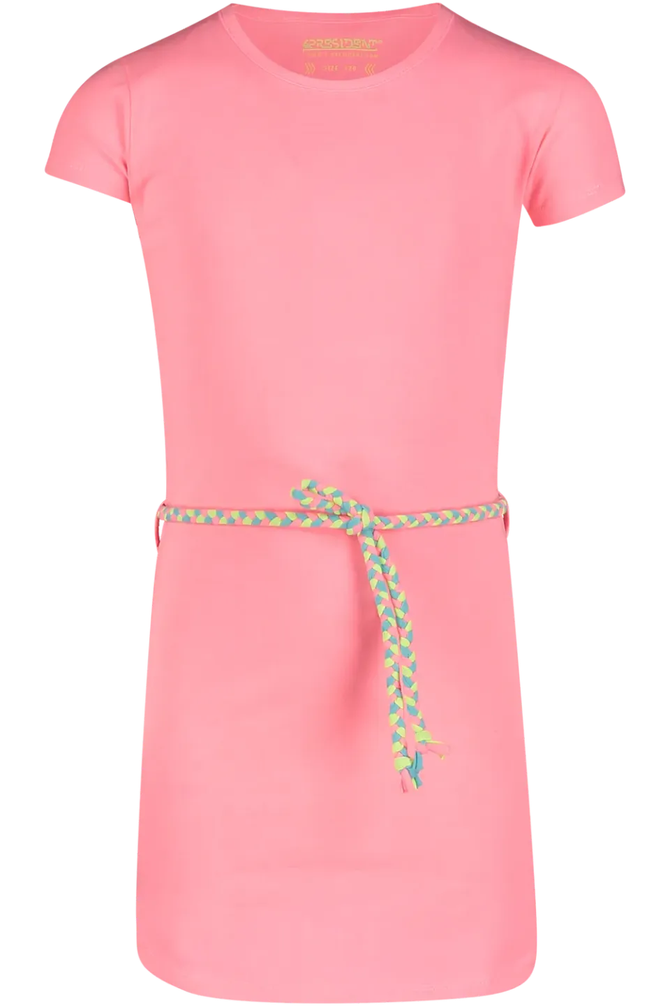4PRESIDENT Davina Jurk meisjes neonroze korte mouw