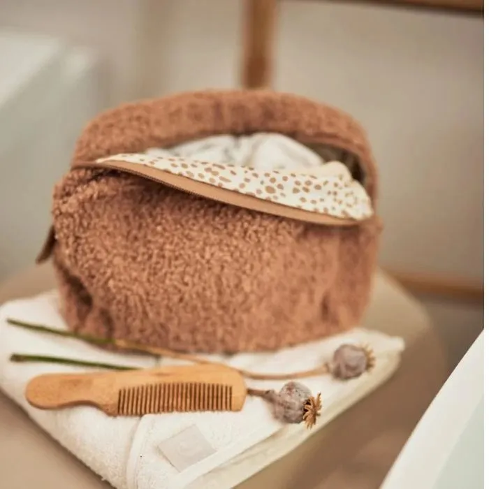 SODA FASHION Etui Boucle toilettas Biscuit zacht