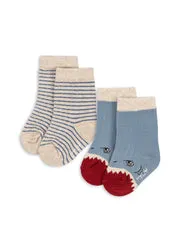 Konges Sløjd Shark sokken 2-pack biokatoen rib