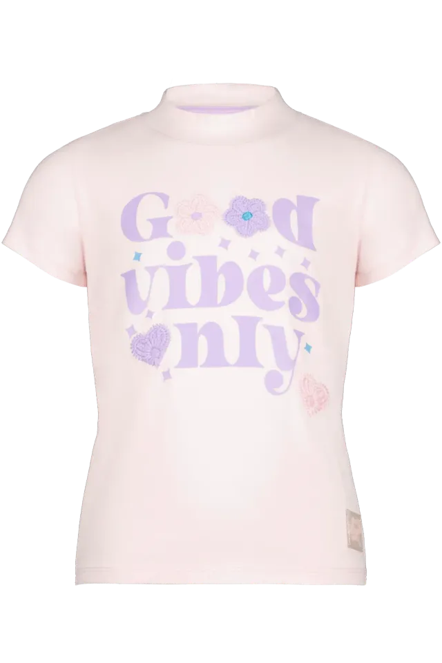4President Ginny T-shirt Icy Pink meisjes katoen