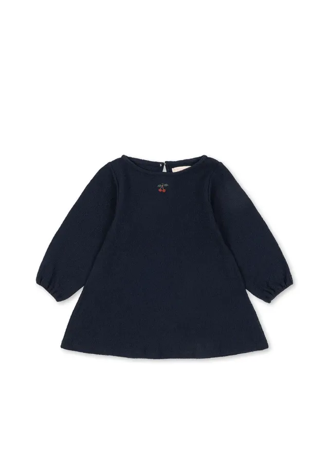 Konges Sløjd Romy Jurk dark navy biokatoen