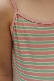 Konges Sløjd Bowwow badpak blush stripe met strik