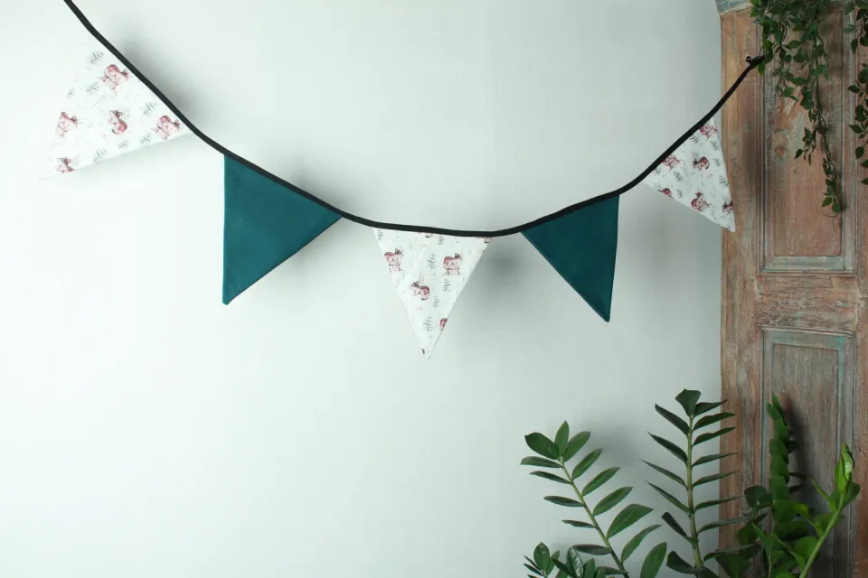 Een presentje Bosvriendjes vlaggenlijn 150 cm katoen