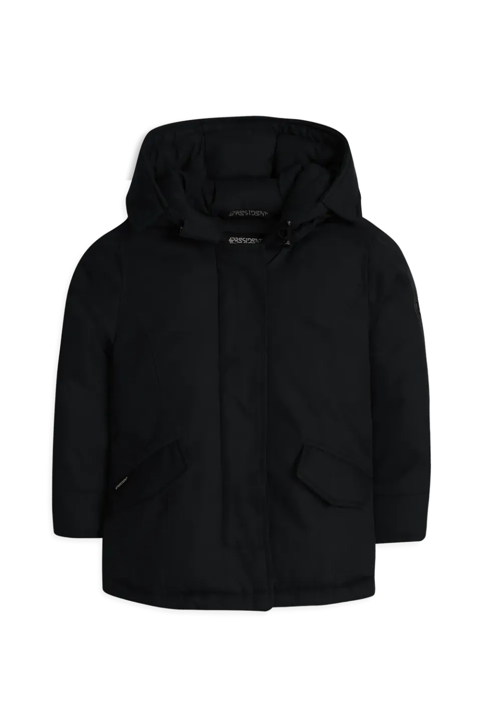 4President Perry Black winterjas zwart jongens