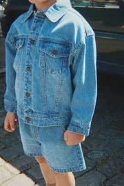 Konges Sløjd Magot Jas Spijkerjas denim blue biokatoen