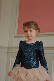 Konges Sløjd Ballerina Glitter donkerblauw tutujurk