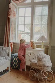 Konges Sløjd Luc broek milk rouge stripe biokatoen