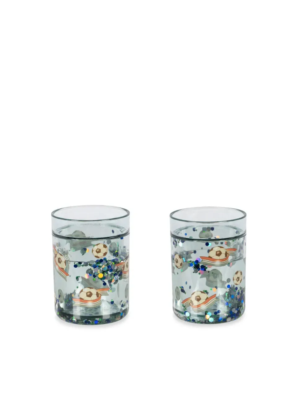 Konges Sløjd Glitterbekers off white kick it 2-pack 180 ml